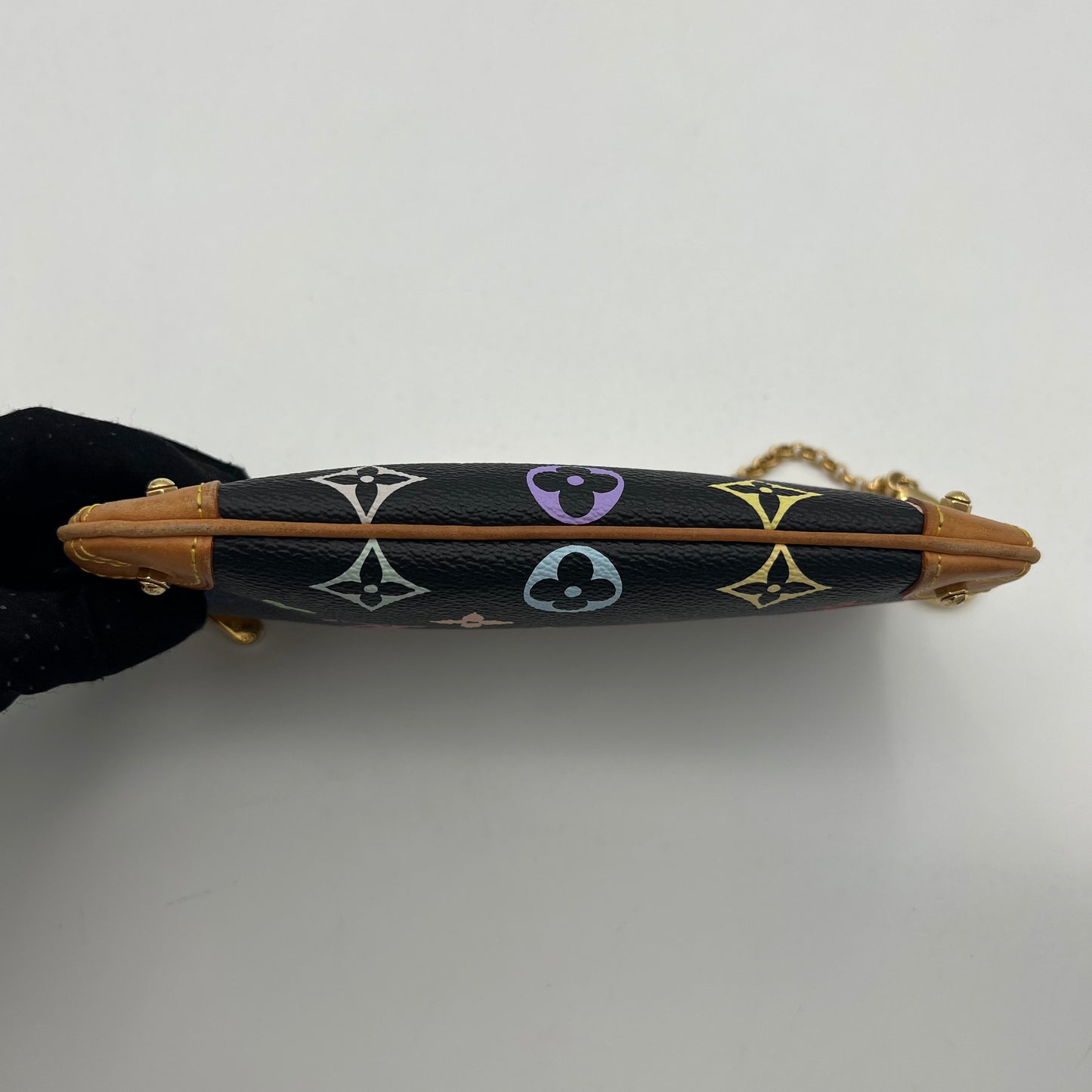 LV Takashi Murakami Black Multicolor Milla Pochette MM