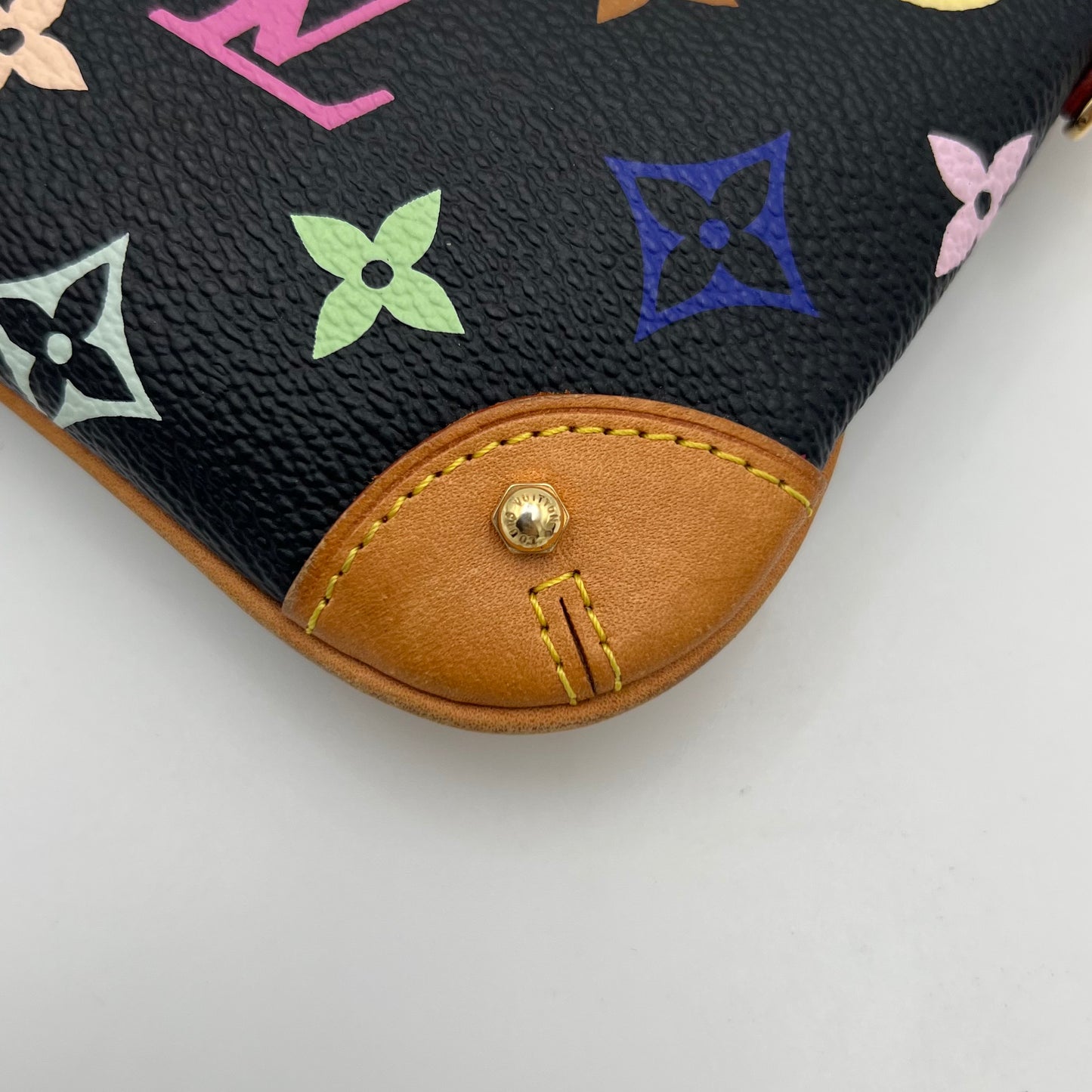 LV Takashi Murakami Black Multicolor Milla Pochette MM