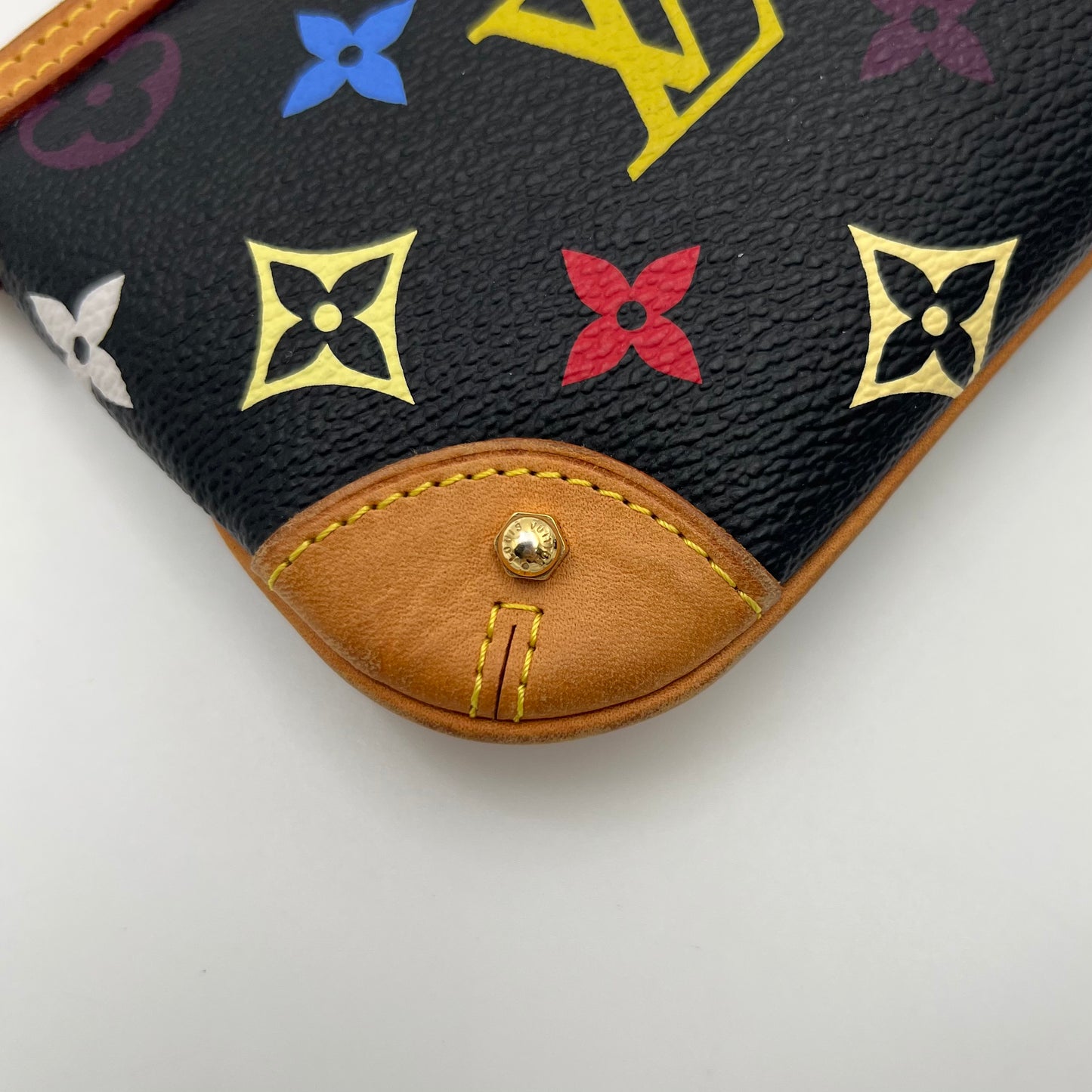 LV Takashi Murakami Black Multicolor Milla Pochette MM