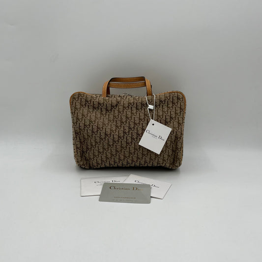 Christian Dior Beige Trotter Canvas Small Handbag BNWT