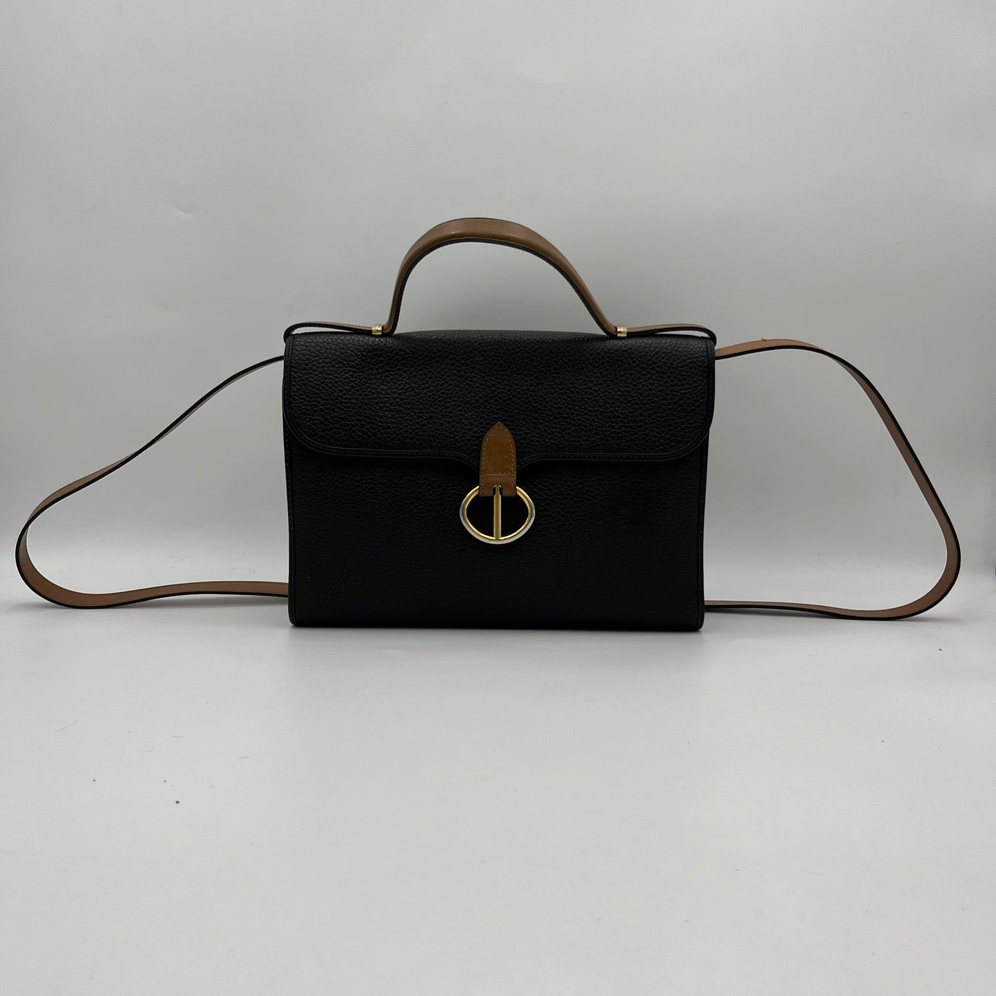 Christian Dior Black Leather Kelly