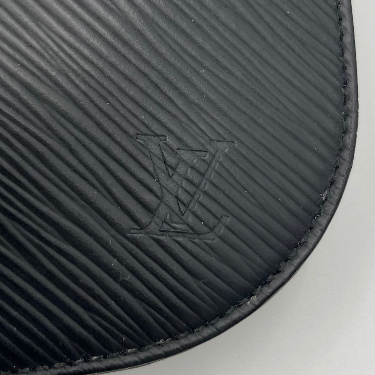 LV Black Epi Demi-Lune Pochette
