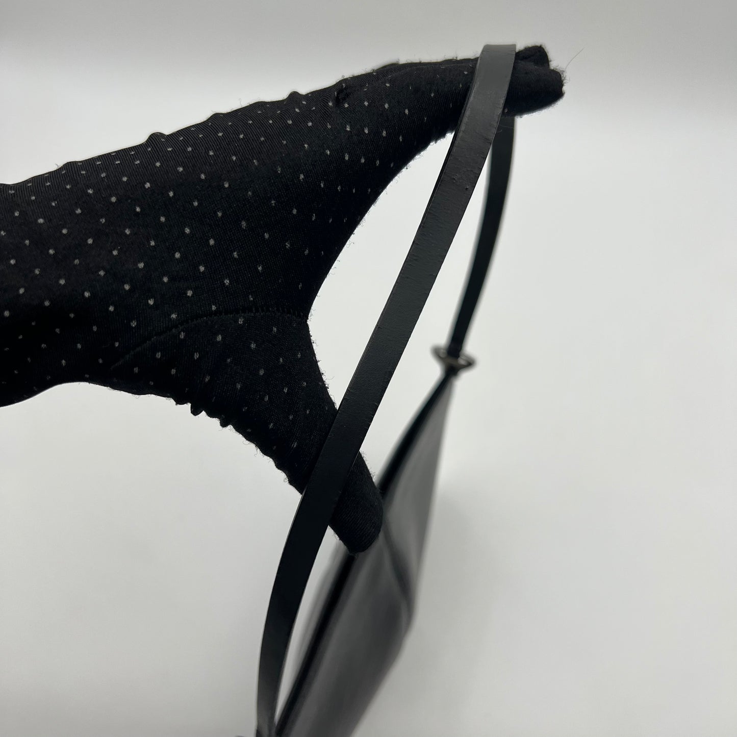 LV Black Epi Demi-Lune Pochette