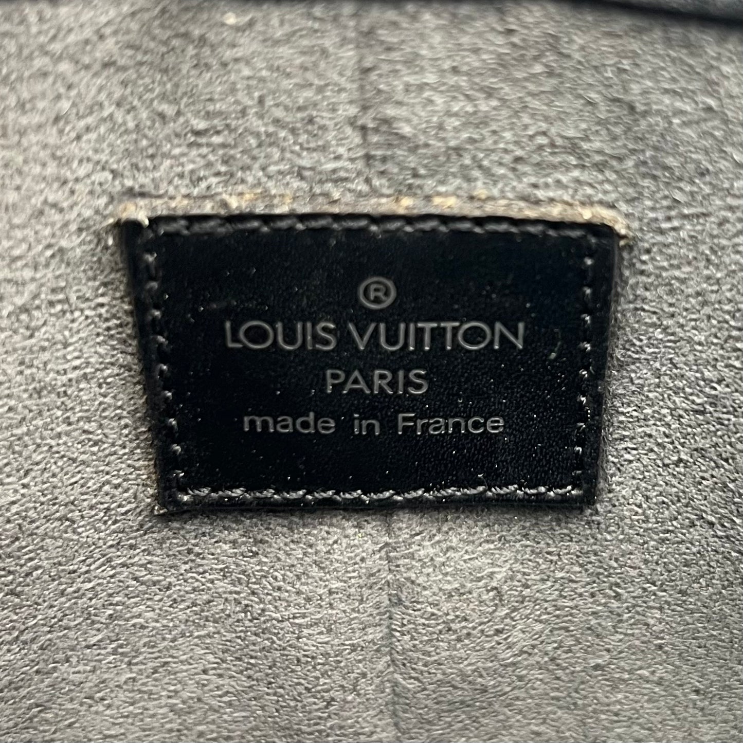 LV Black Epi Demi-Lune Pochette