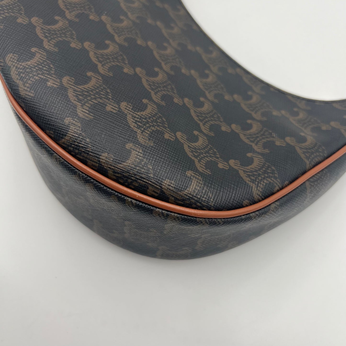 Celine Paris Triomphe Canvas and Leather Ava Shoulder Bag