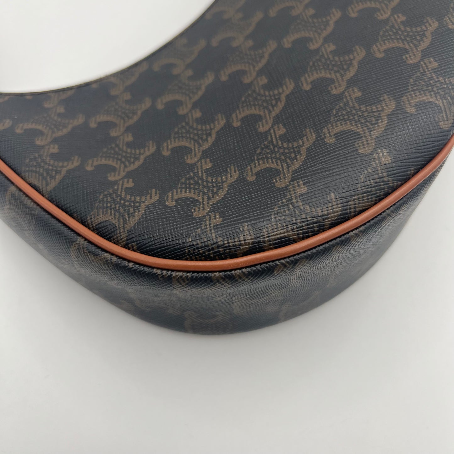 Celine Paris Triomphe Canvas and Leather Ava Shoulder Bag