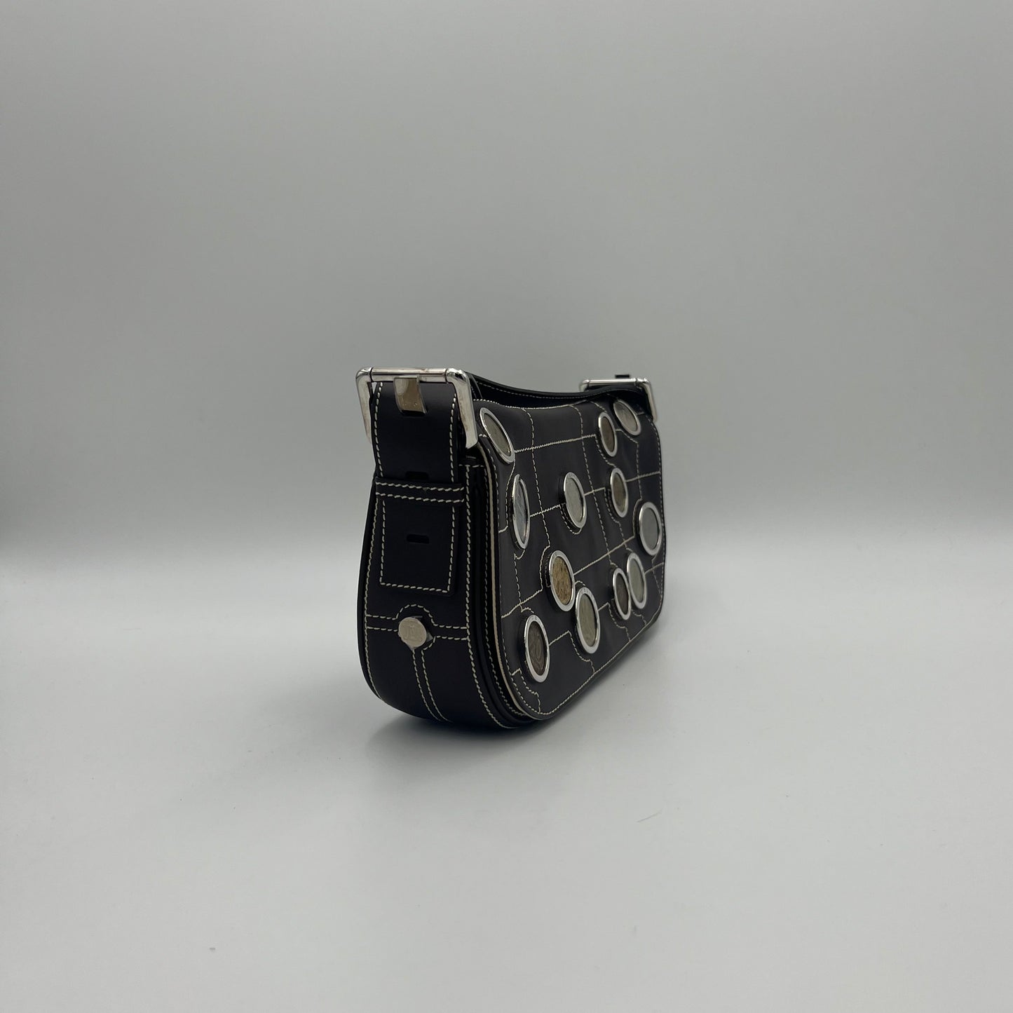 Celine Paris Limited Ed Eurodyssey Coin Collection Flap Shoulder Bag