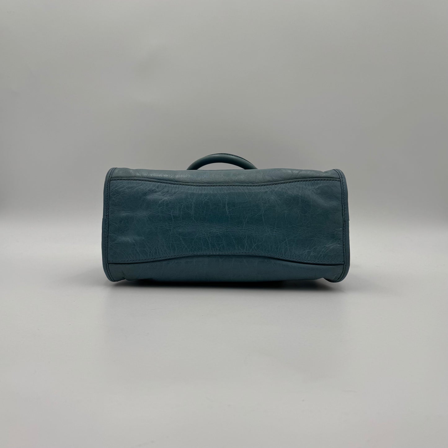 Miu Miu Blue Vitello Lux Small Satchel
