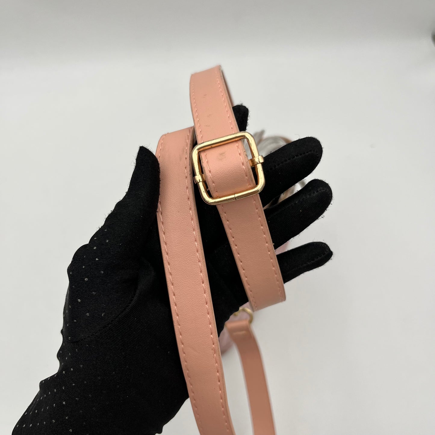 Christian Dior Light Pink Nylon Cannage Mini Lady Dior