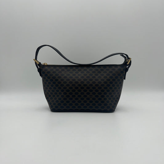 Celine Paris Black Macadam Boat Baguette