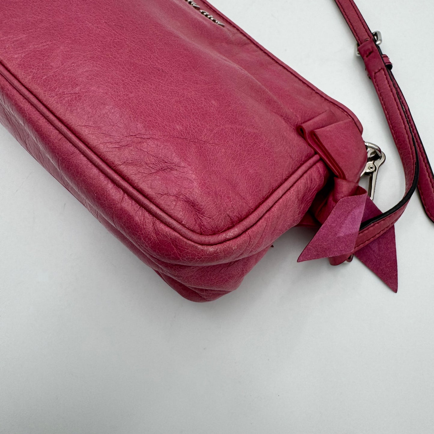 Miu Miu Pink Vitello Lux Box Pochette SHW