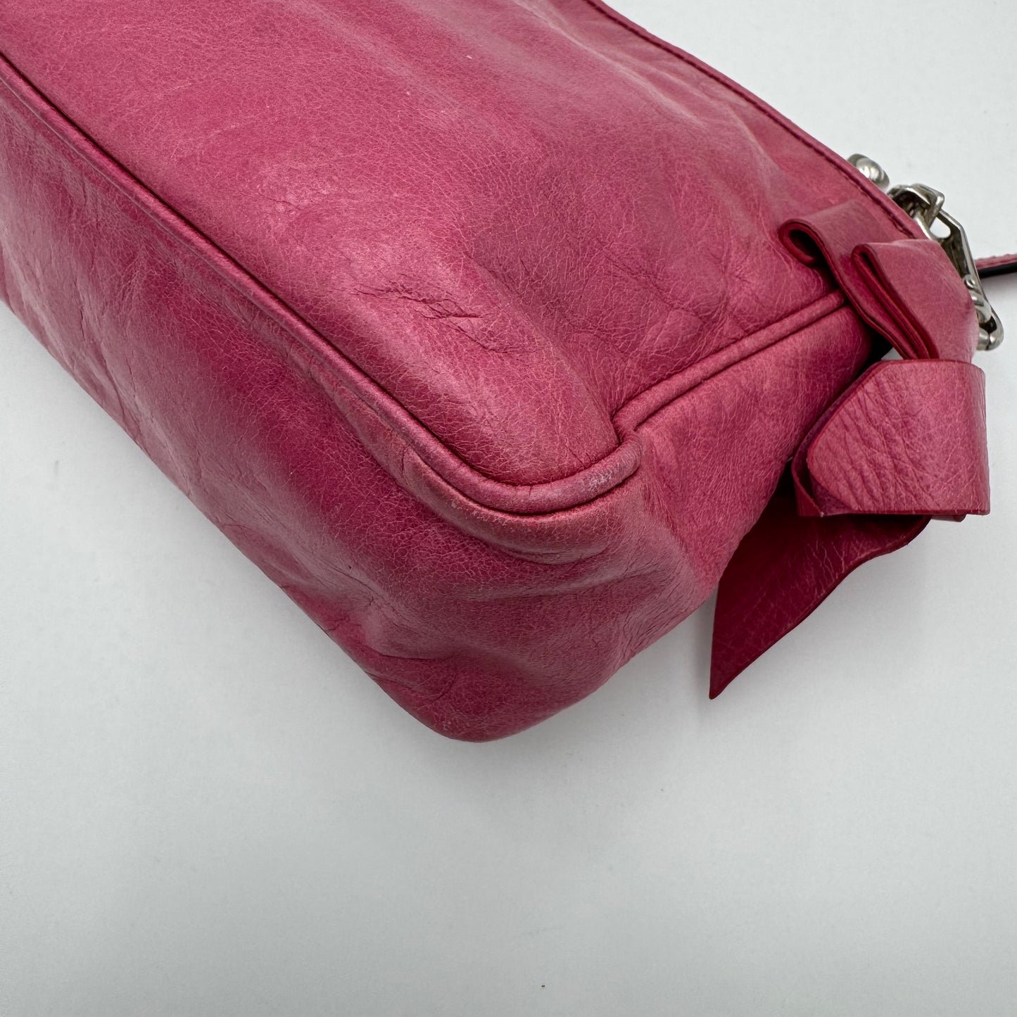 Miu Miu Pink Vitello Lux Box Pochette SHW