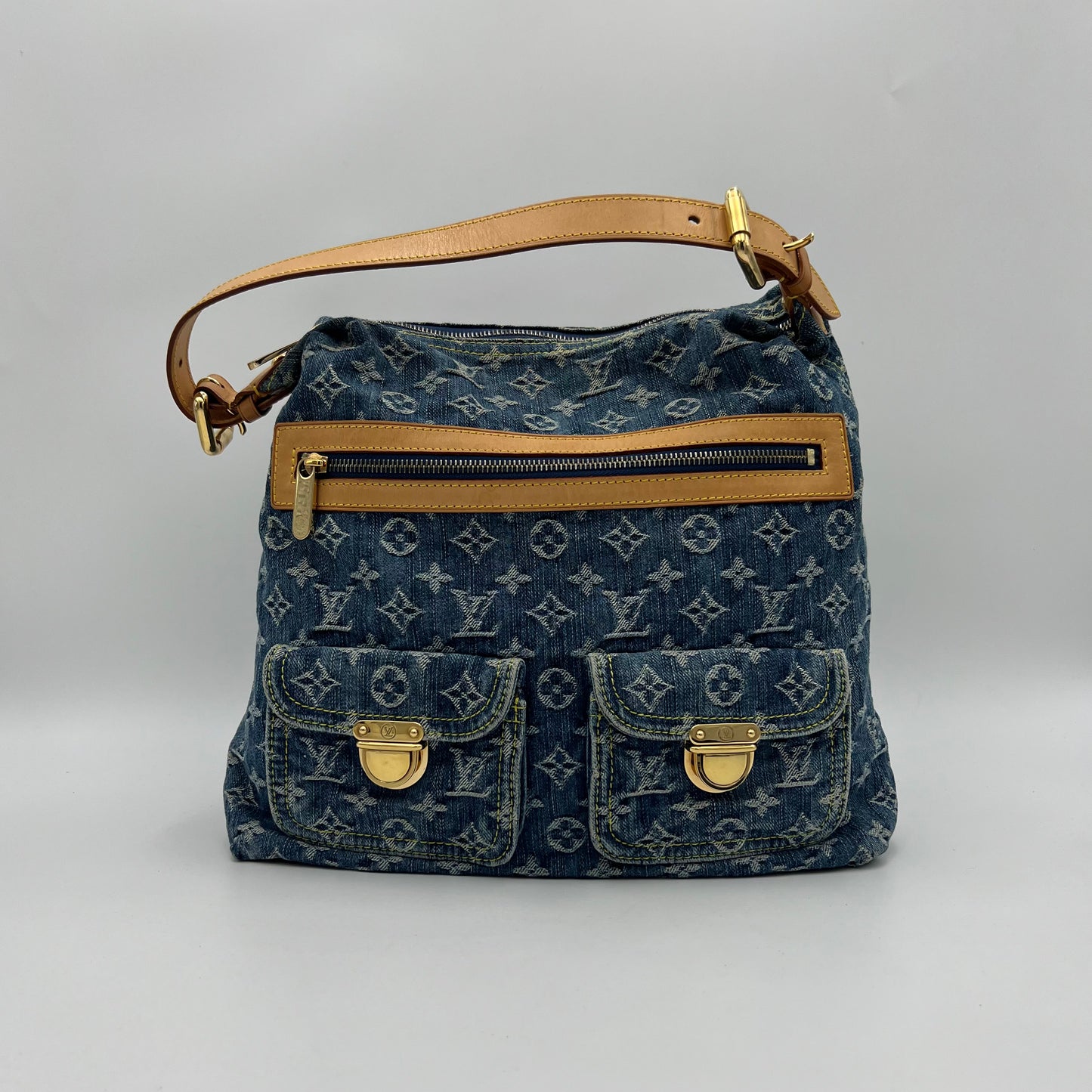 LV Monogram Denim Baggy GM