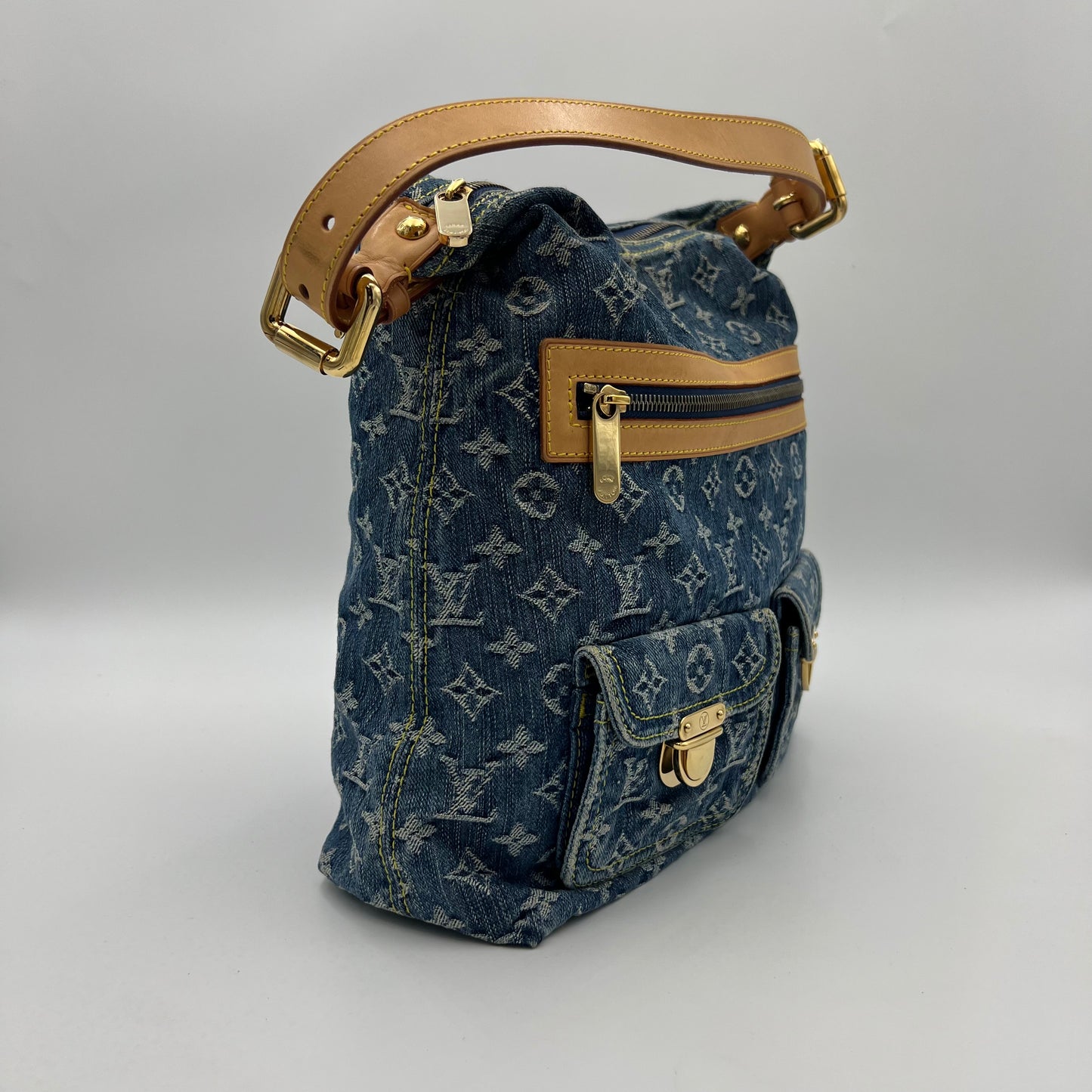 LV Monogram Denim Baggy GM