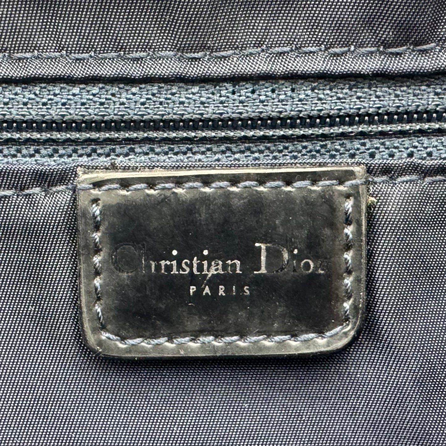 Christian Dior by John Galliano Olive Croc Embossed Patent Leather Half Moon Long Strap Shoulder Bag