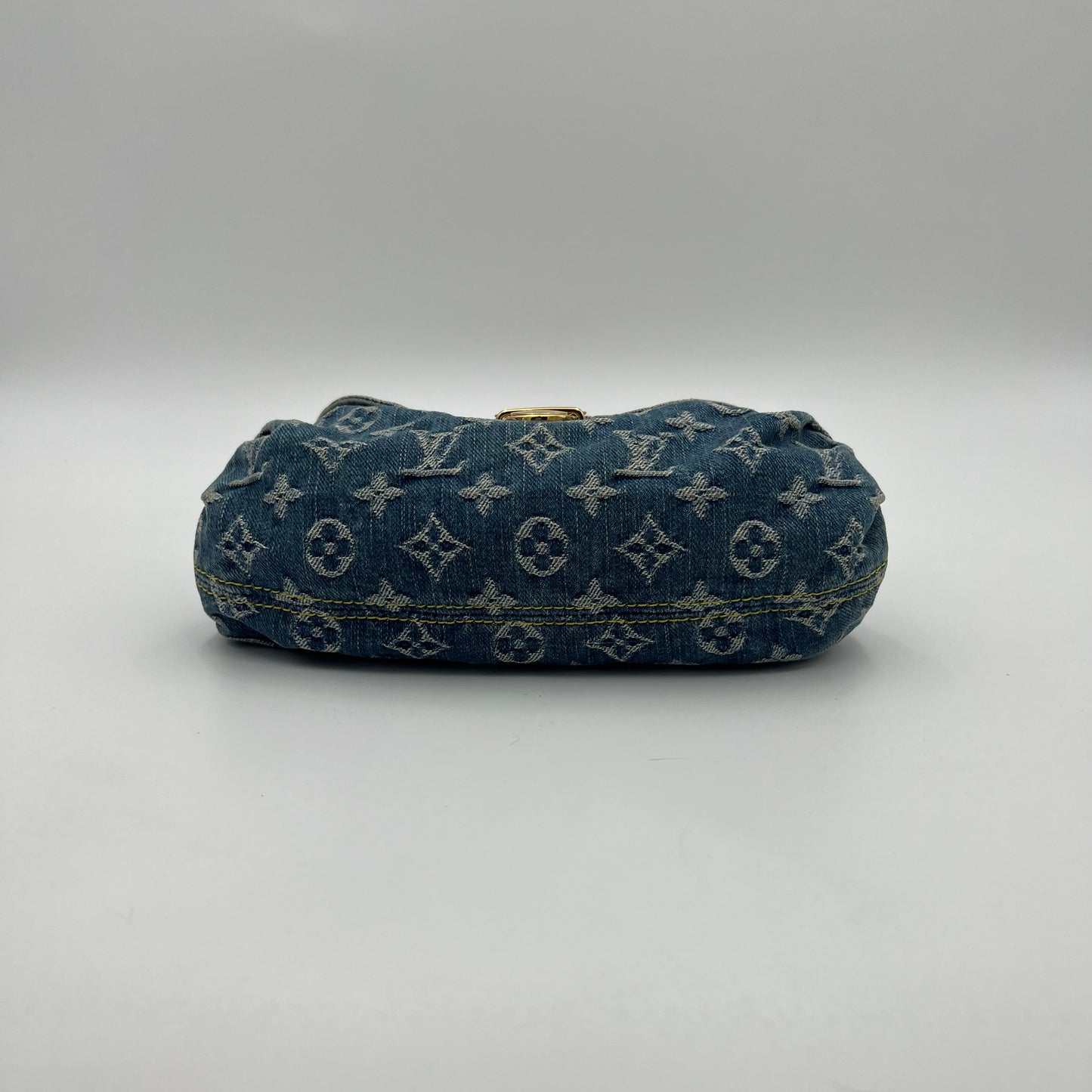 LV Blue Monogram Denim Mini Pleaty