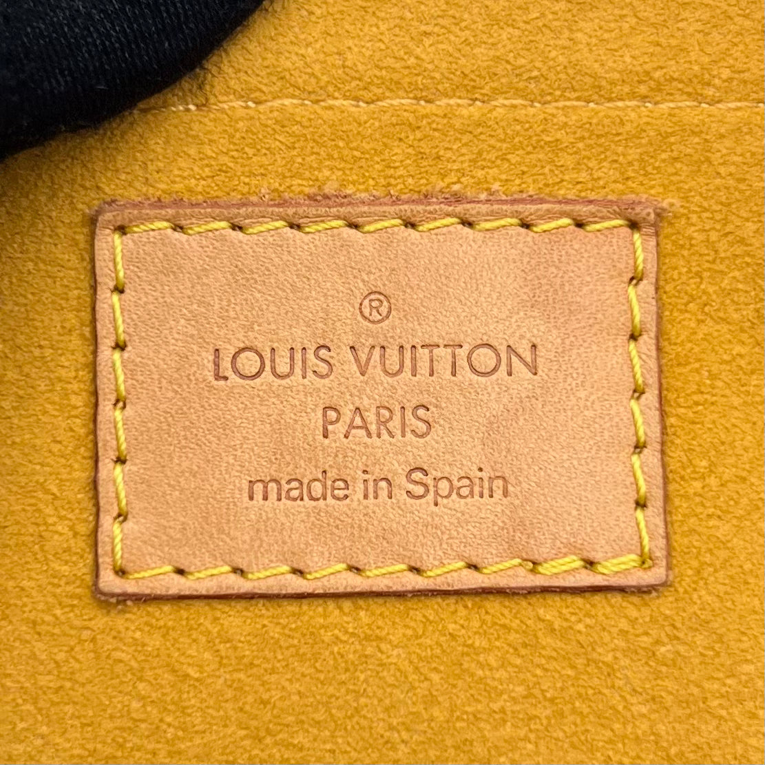 LV Blue Monogram Denim Mini Pleaty