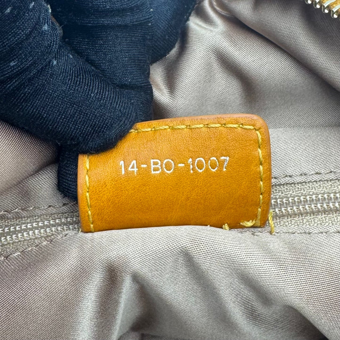 Christian Dior Orange Leather Gypsy Ruffle Large Hobo Bag