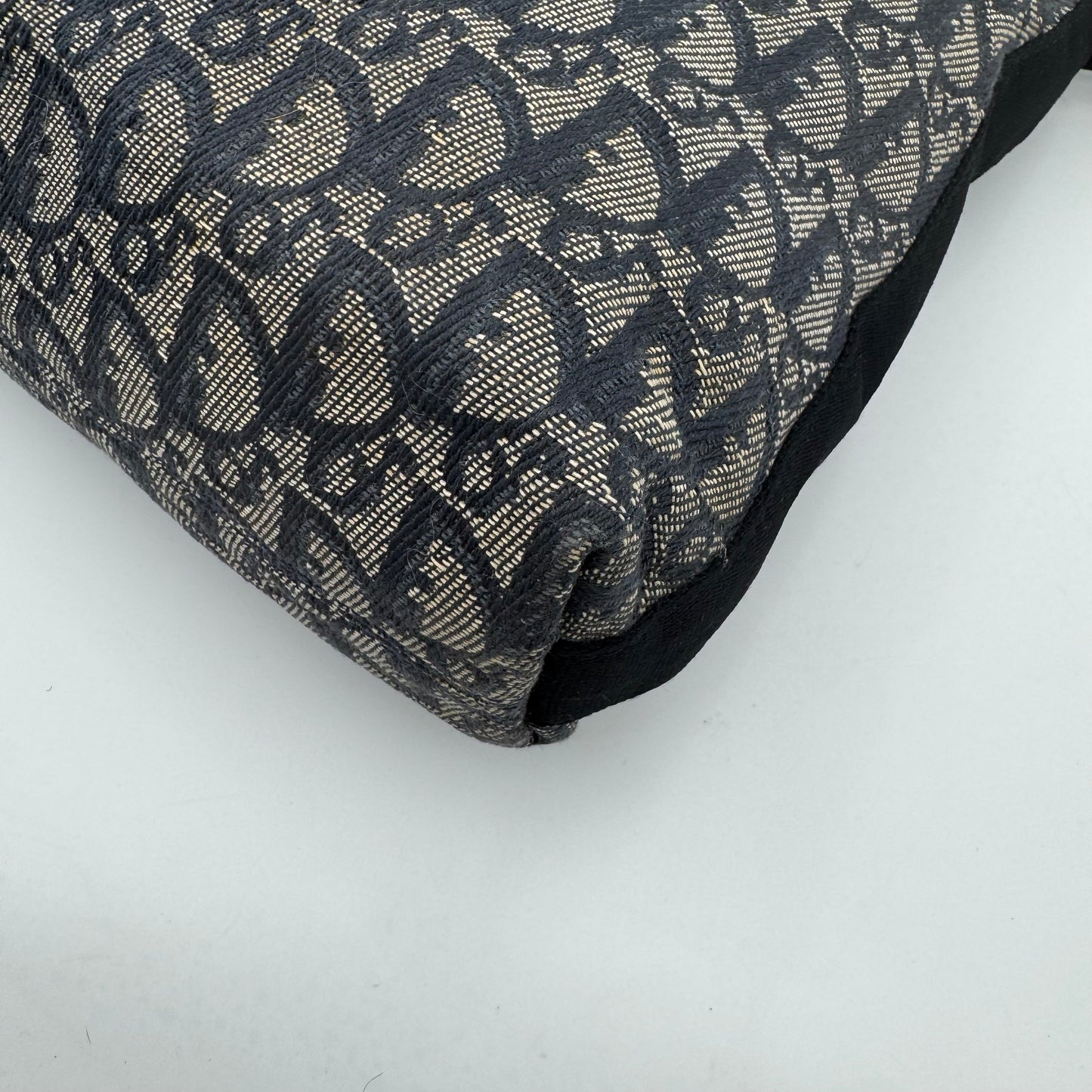 Christian Dior Blue Oblique Canvas Large Hobo Crossbody