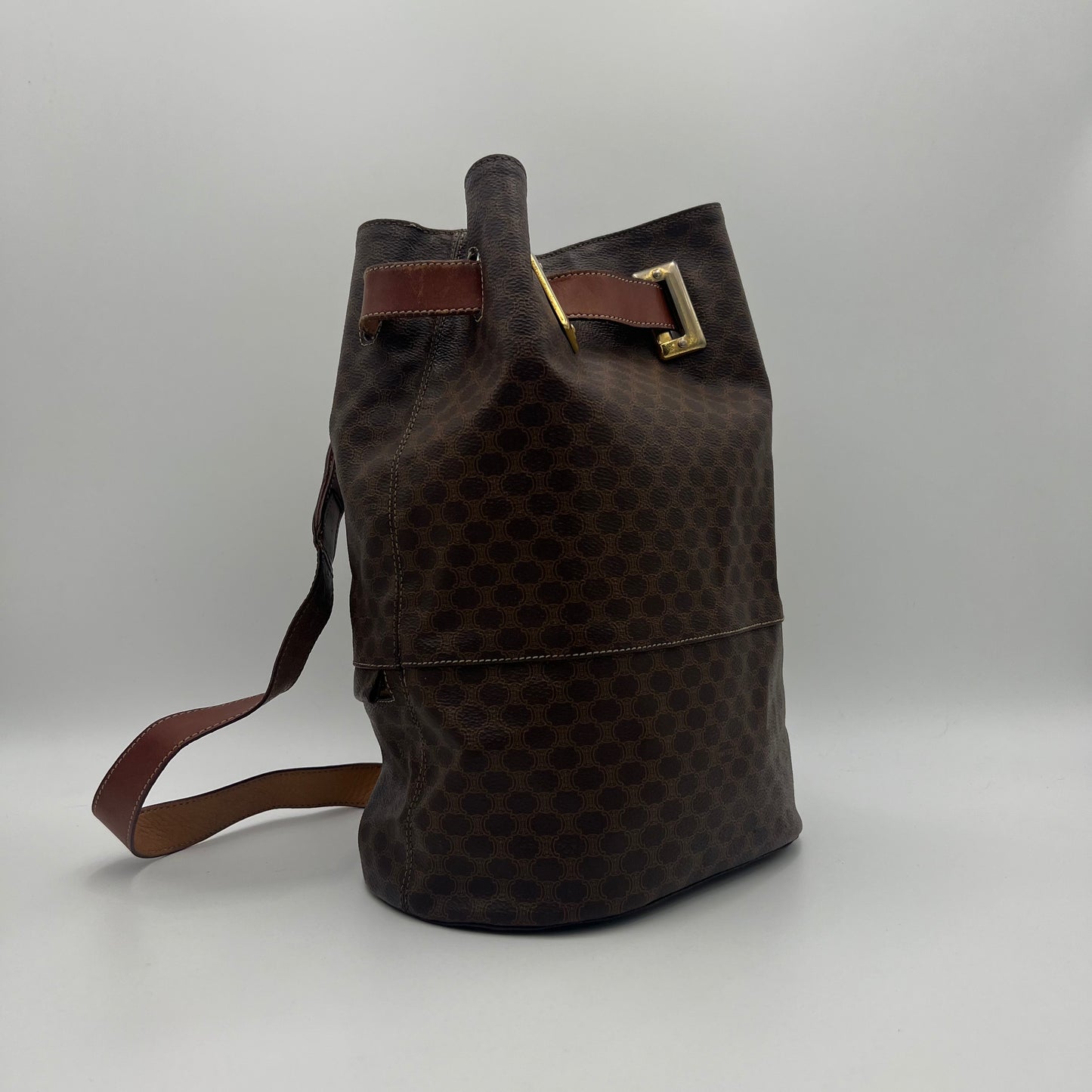 Celine Paris Macadam Drawstring Bucket Backpack