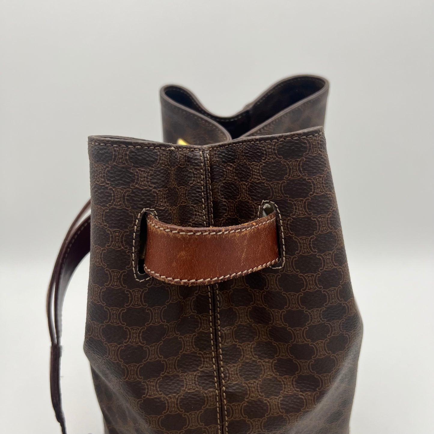 Celine Paris Macadam Drawstring Bucket Backpack