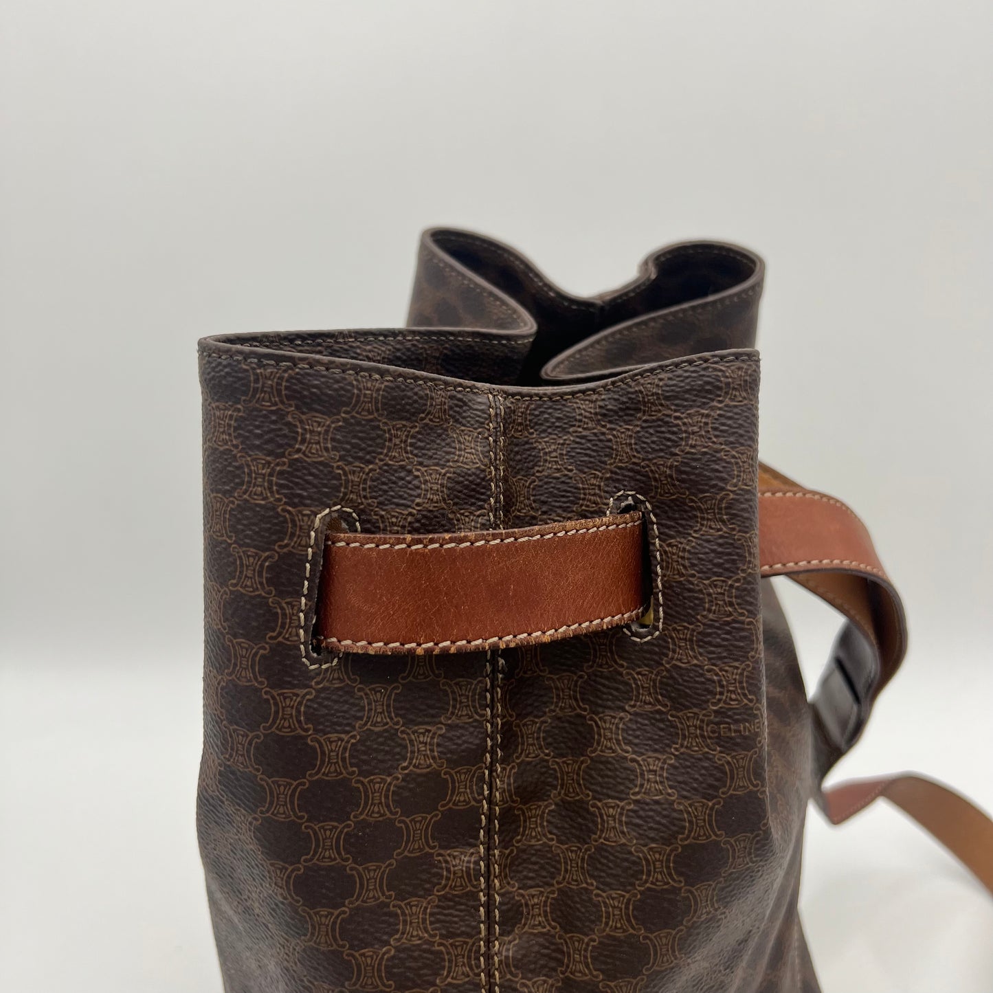Celine Paris Macadam Drawstring Bucket Backpack