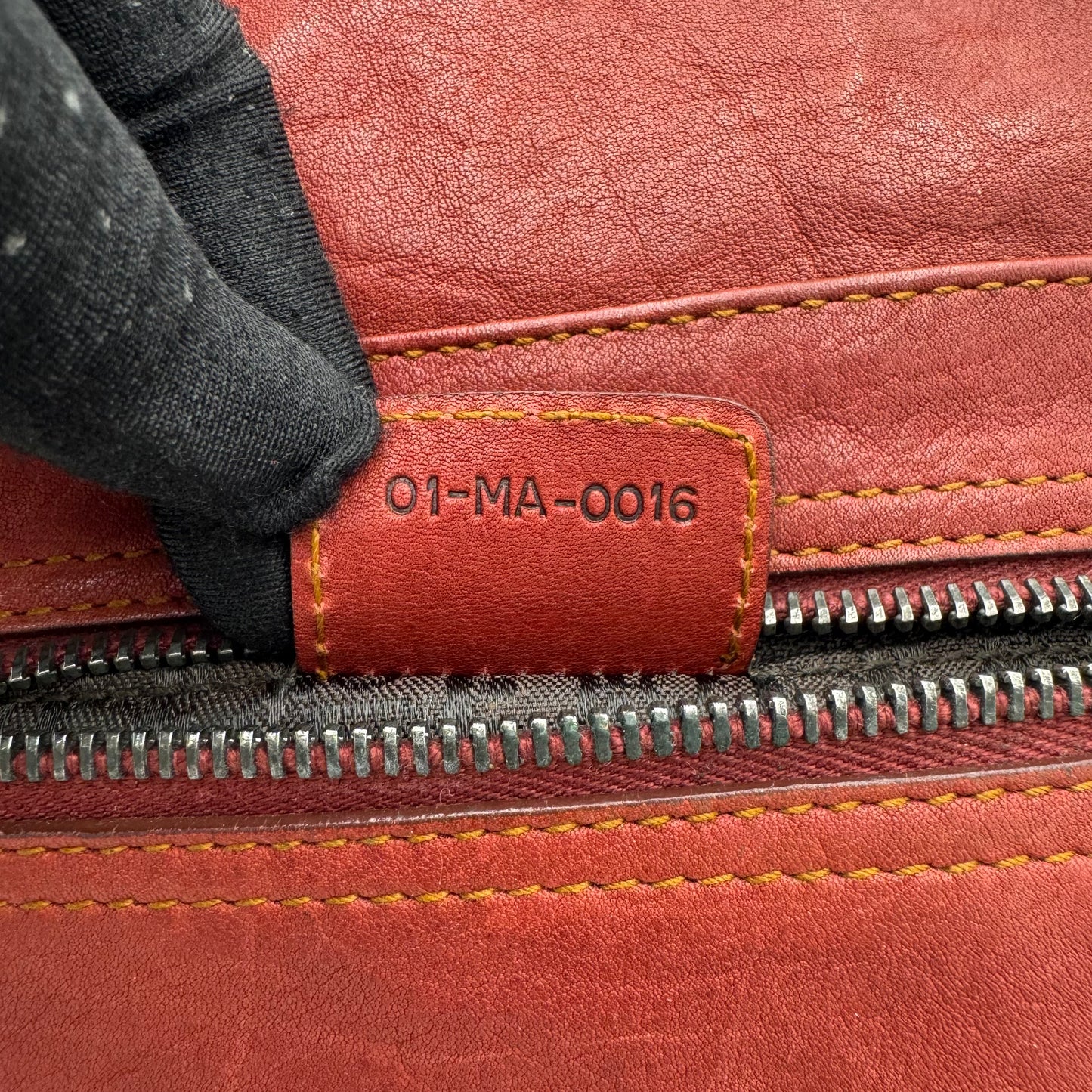 Christian Dior Brick Red Leather Gaucho Double Saddle