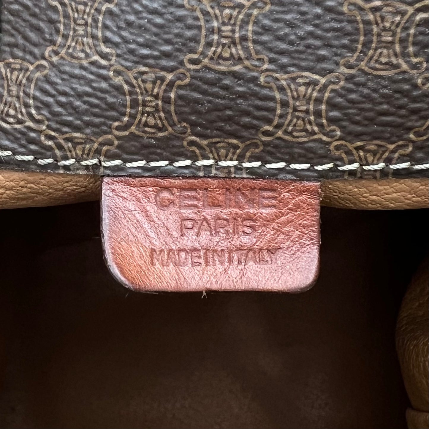 Celine Paris Macadam Drawstring Bucket Backpack