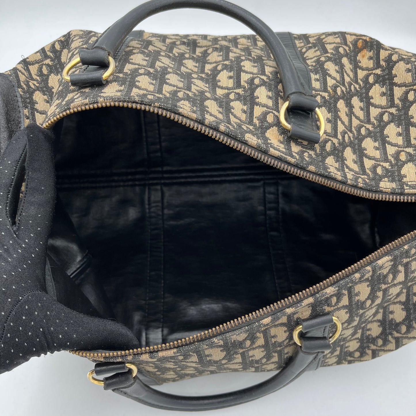 Christian Dior Trotter Canvas Boston