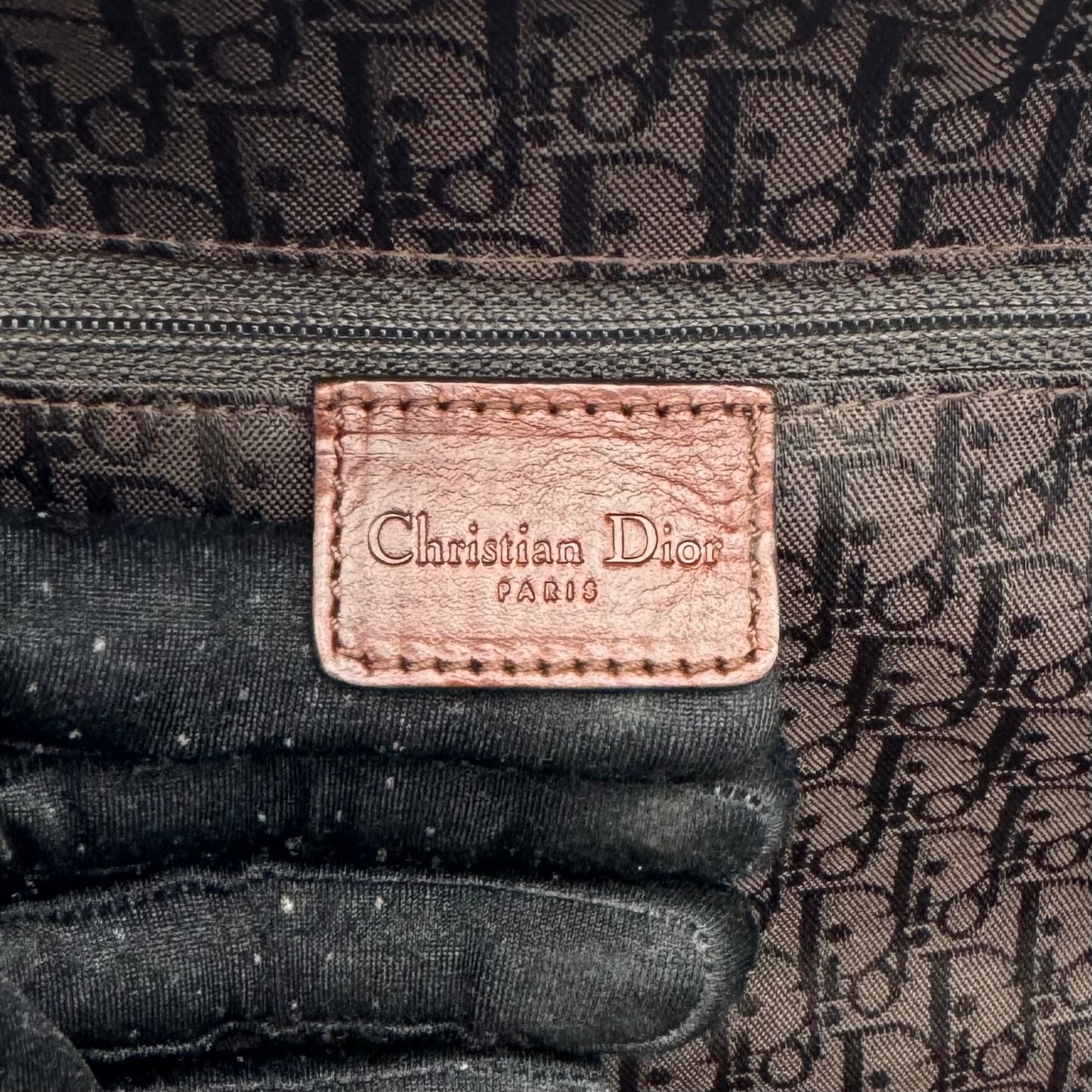 Christian Dior by John Galliano Brown Leather Detective Satchel