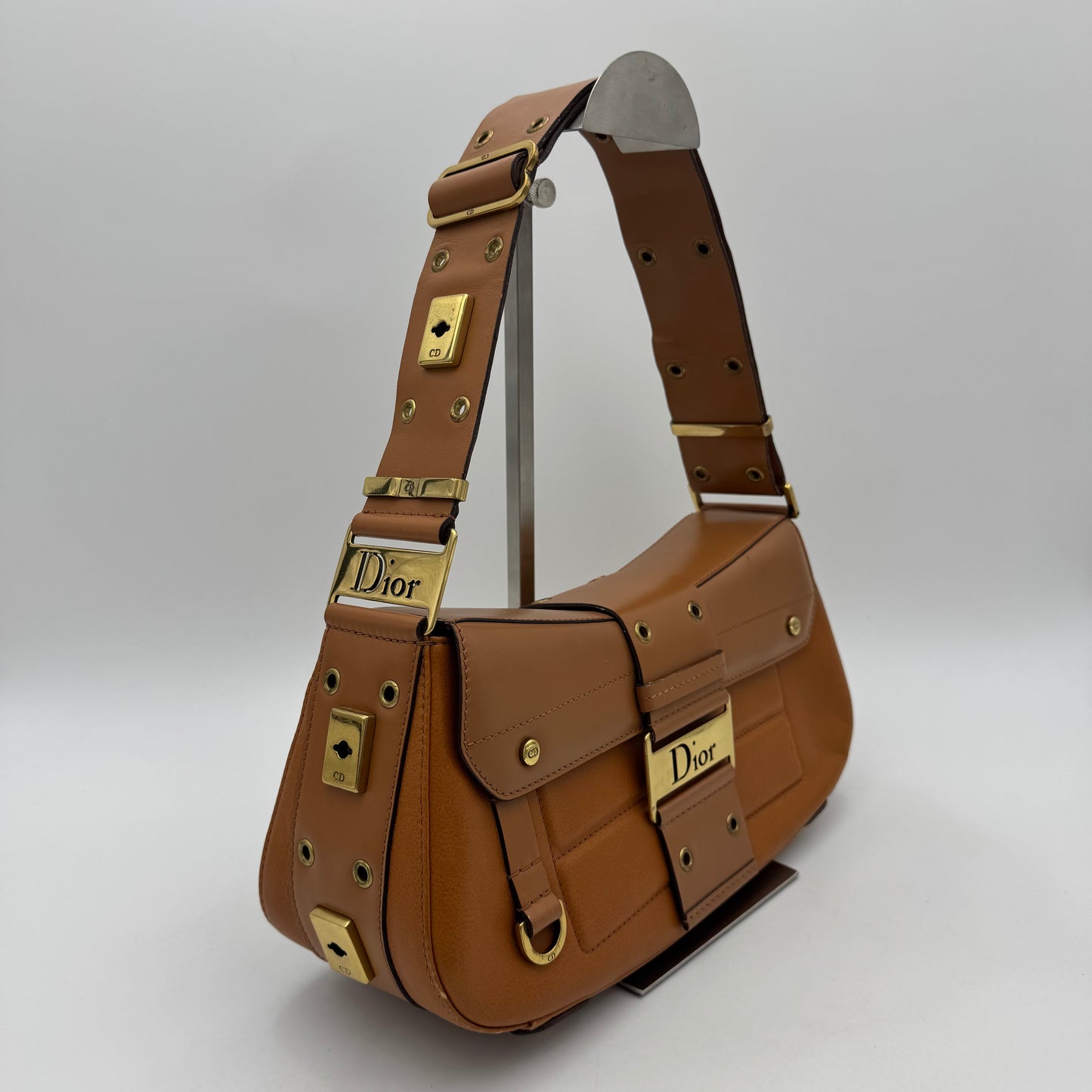 Christian Dior Brown Leather Street Chic Columbus