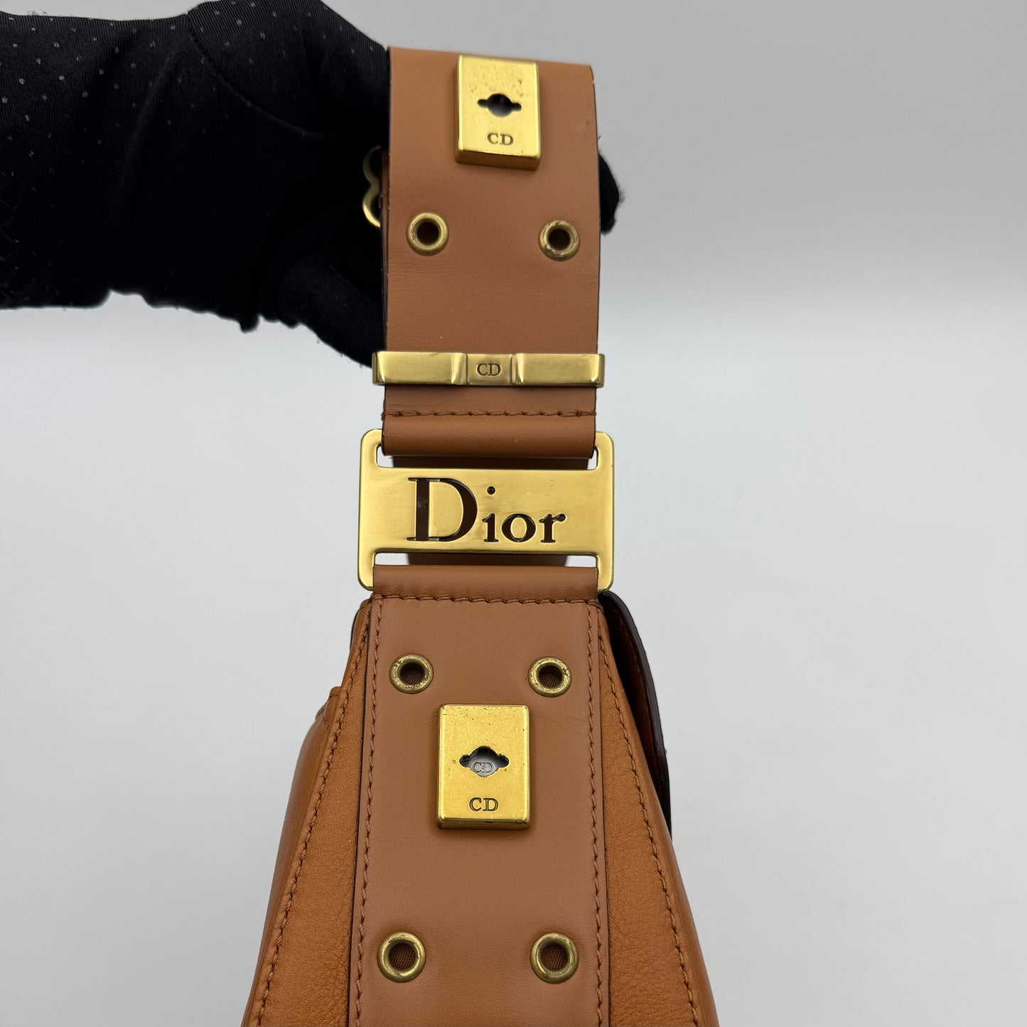 Christian Dior Brown Leather Street Chic Columbus