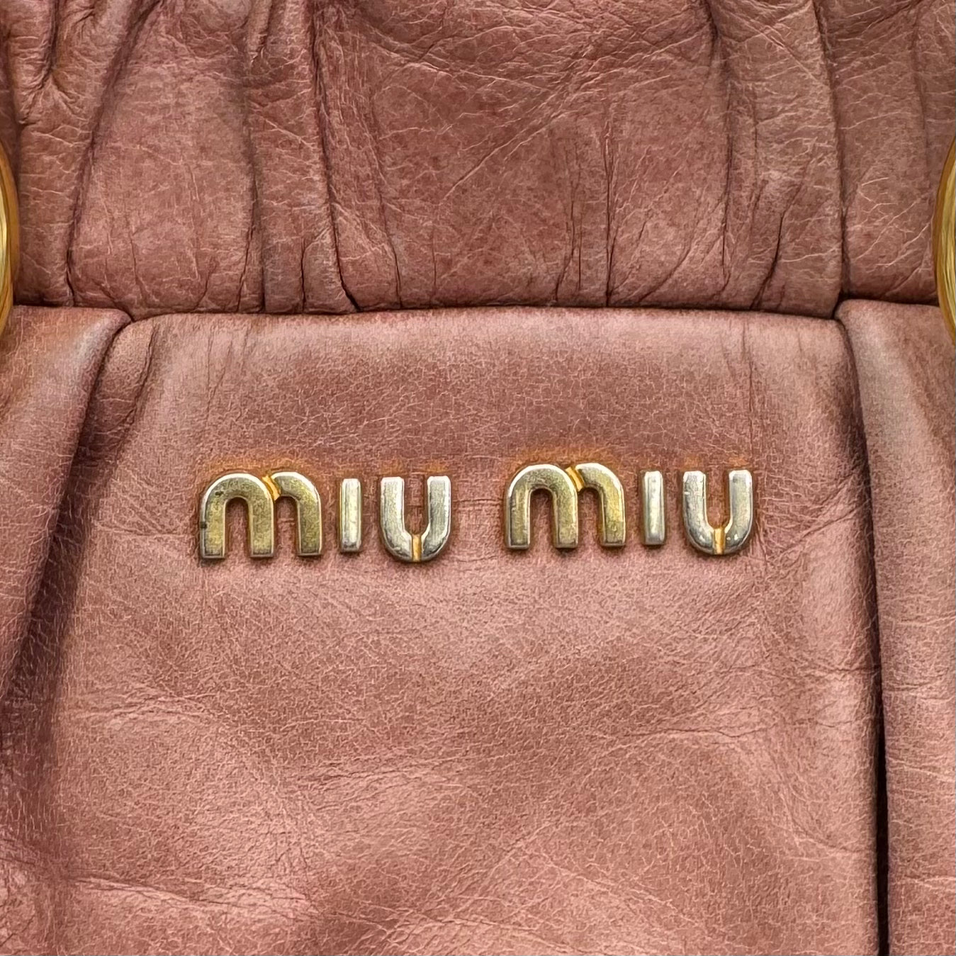 Miu Miu Old Rose Pink Vitello Lux Handbag