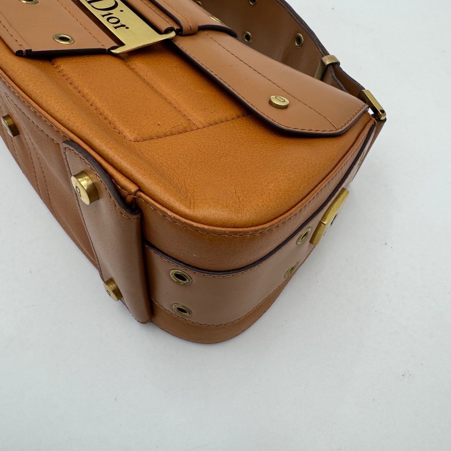 Christian Dior Brown Leather Street Chic Columbus