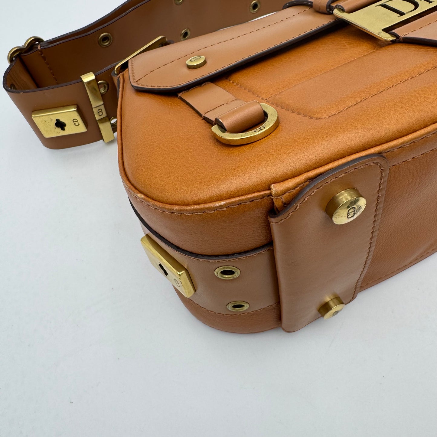 Christian Dior Brown Leather Street Chic Columbus