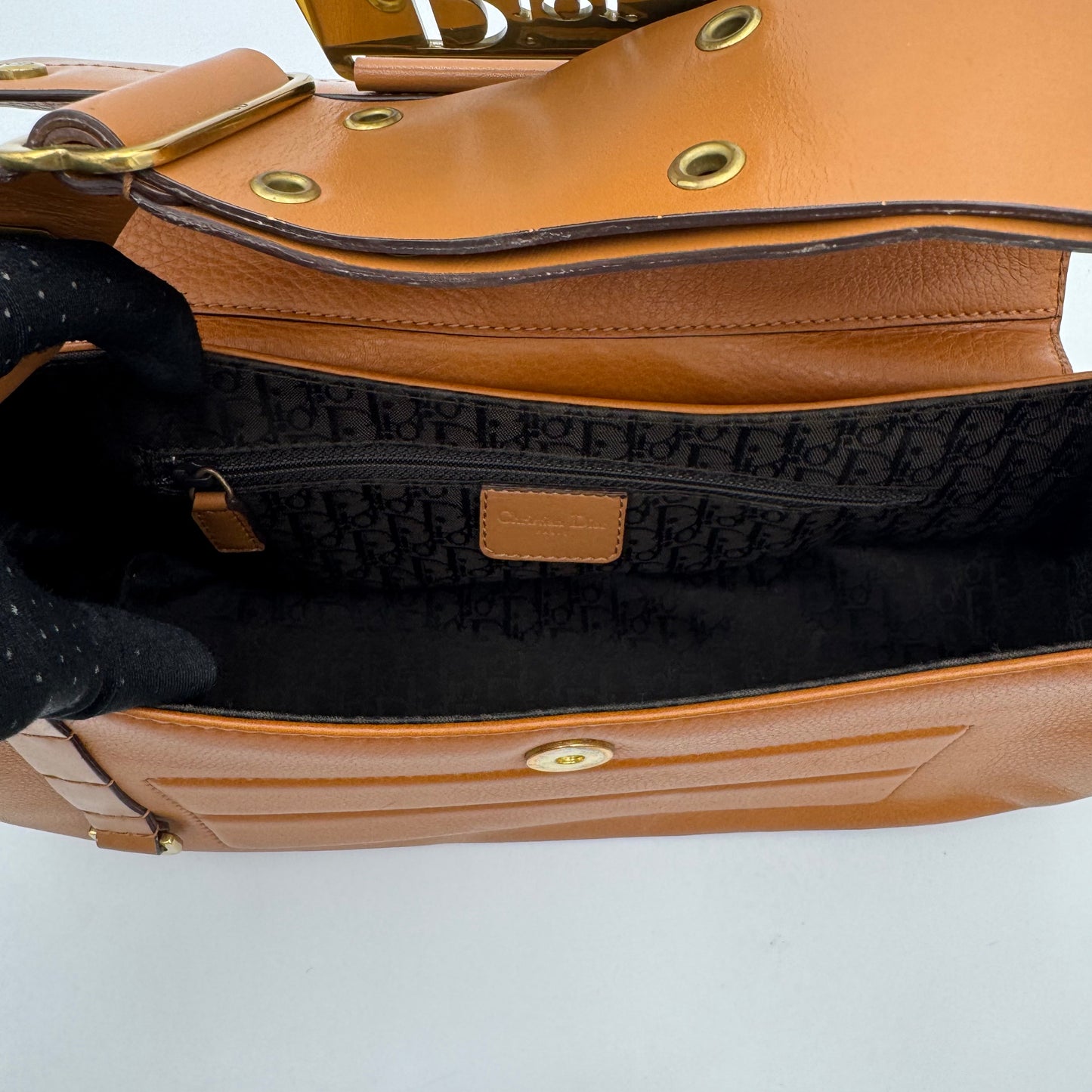 Christian Dior Brown Leather Street Chic Columbus
