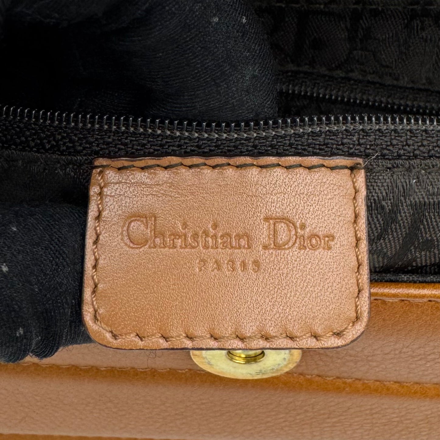 Christian Dior Brown Leather Street Chic Columbus