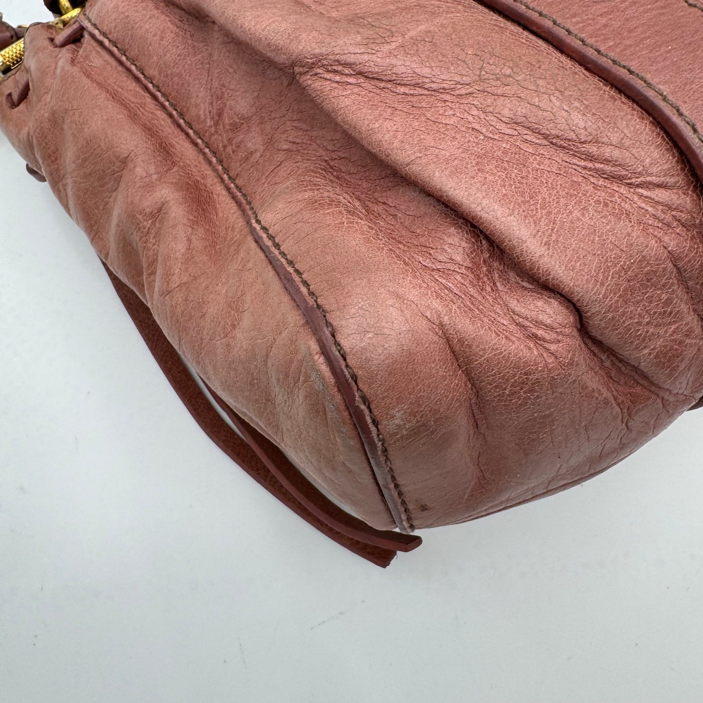 Miu Miu Old Rose Pink Vitello Lux Handbag