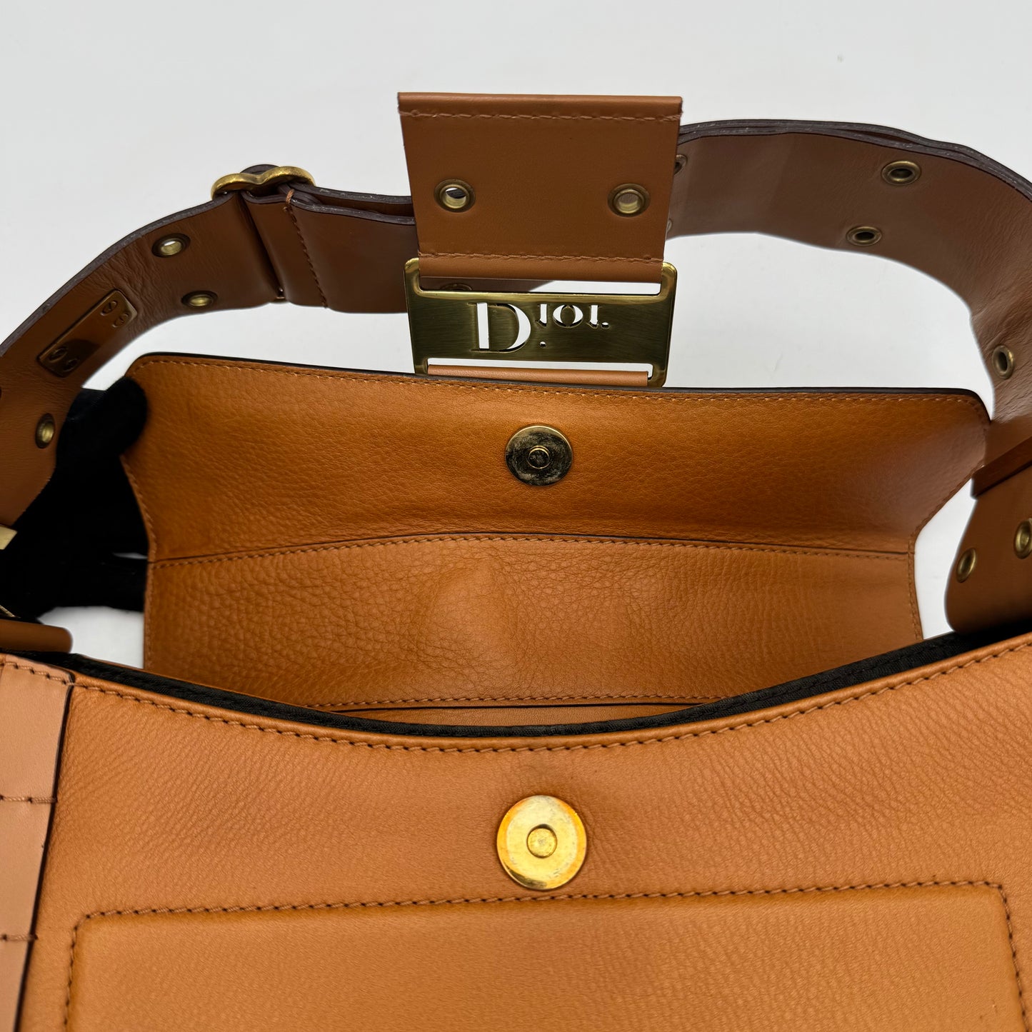 Christian Dior Brown Leather Street Chic Columbus