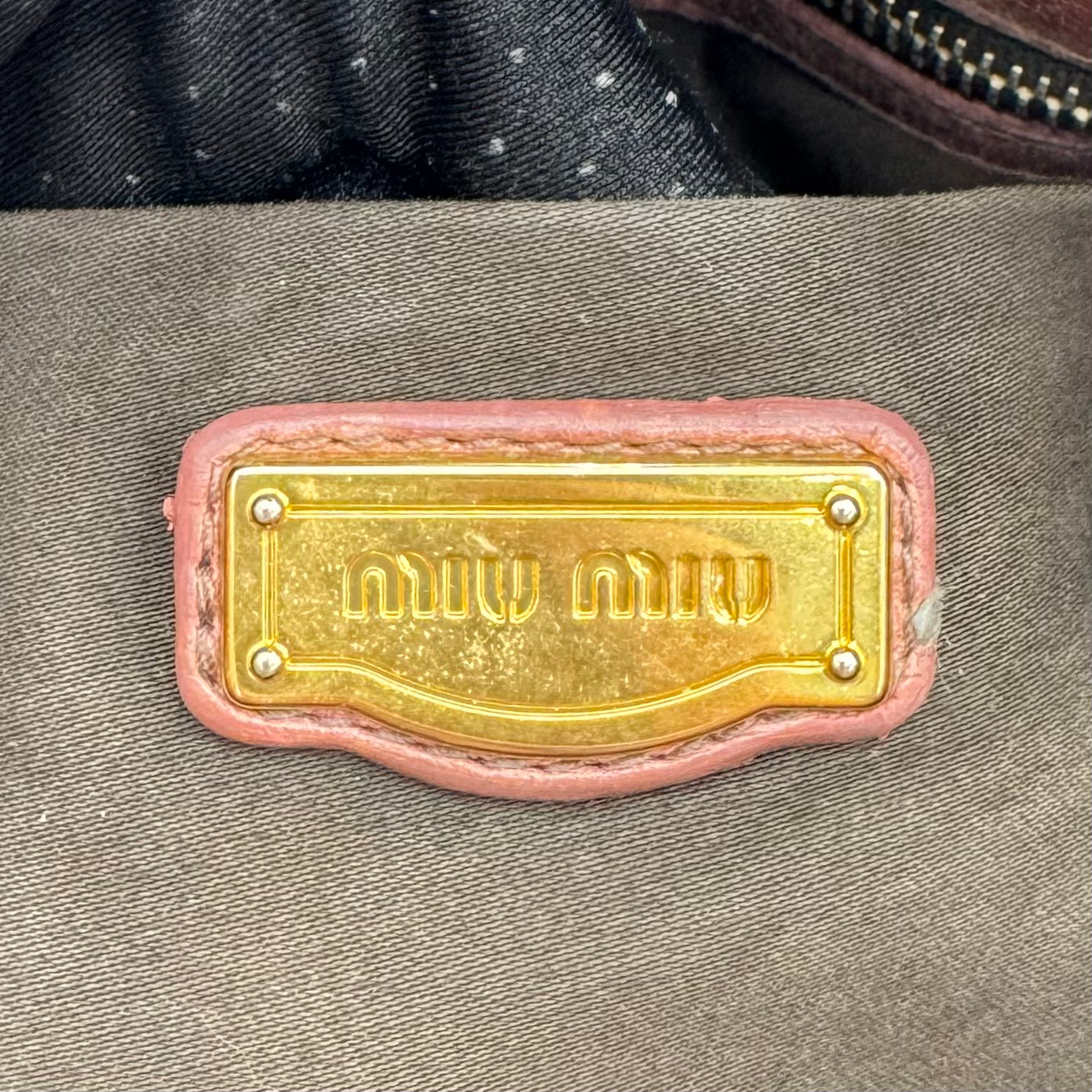 Miu Miu Old Rose Pink Vitello Lux Handbag