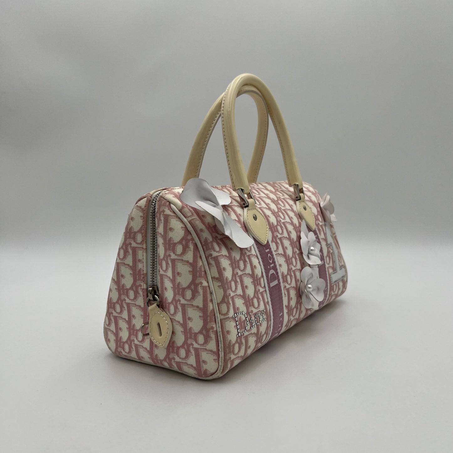 Christian Dior Pink Trotter Girly Boston Bag