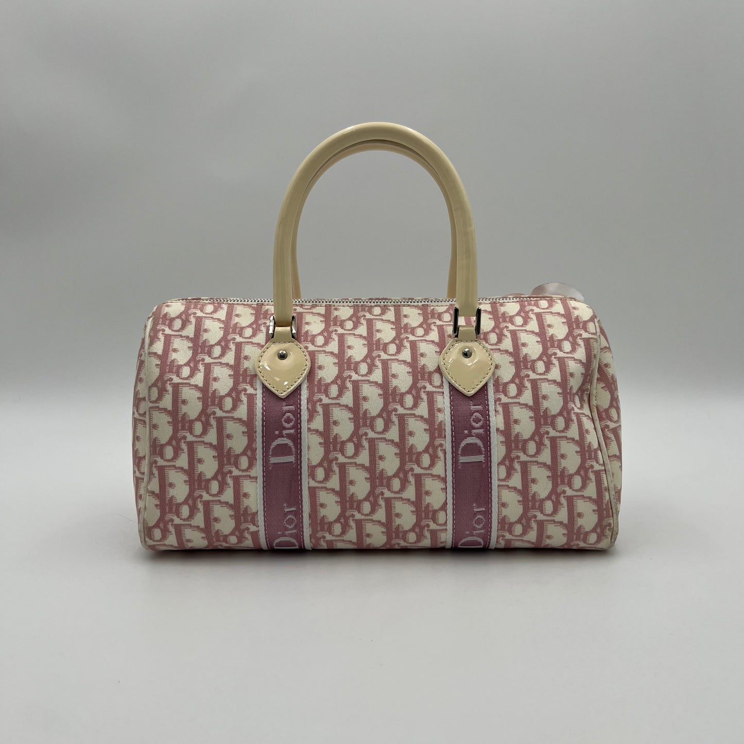 Christian Dior Pink Trotter Girly Boston Bag
