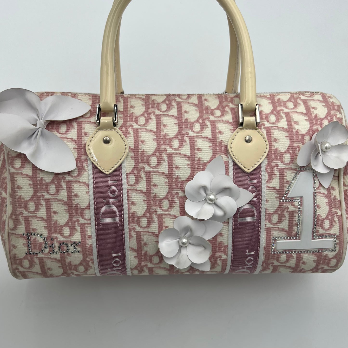 Christian Dior Pink Trotter Girly Boston Bag
