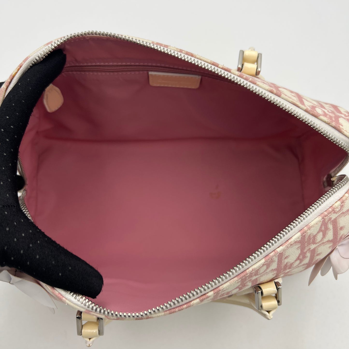 Christian Dior Pink Trotter Girly Boston Bag