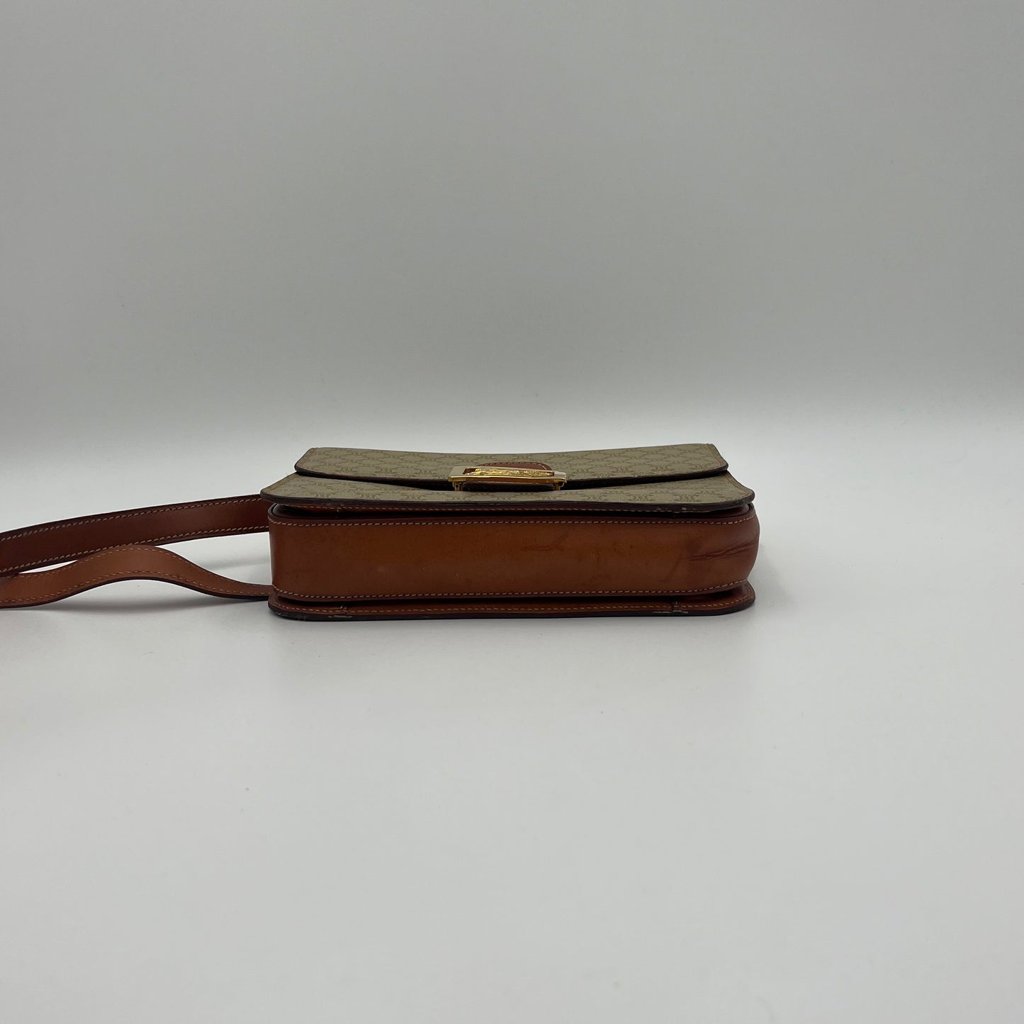 Celine Paris Macadam PVC Horse Carriage Box Shoulder Sling Bag