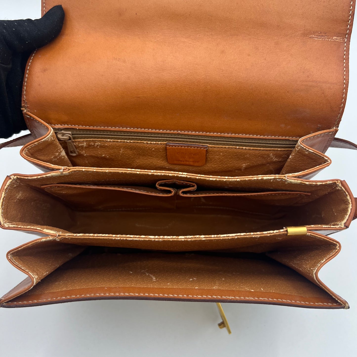Celine Paris Macadam PVC Horse Carriage Box Shoulder Sling Bag