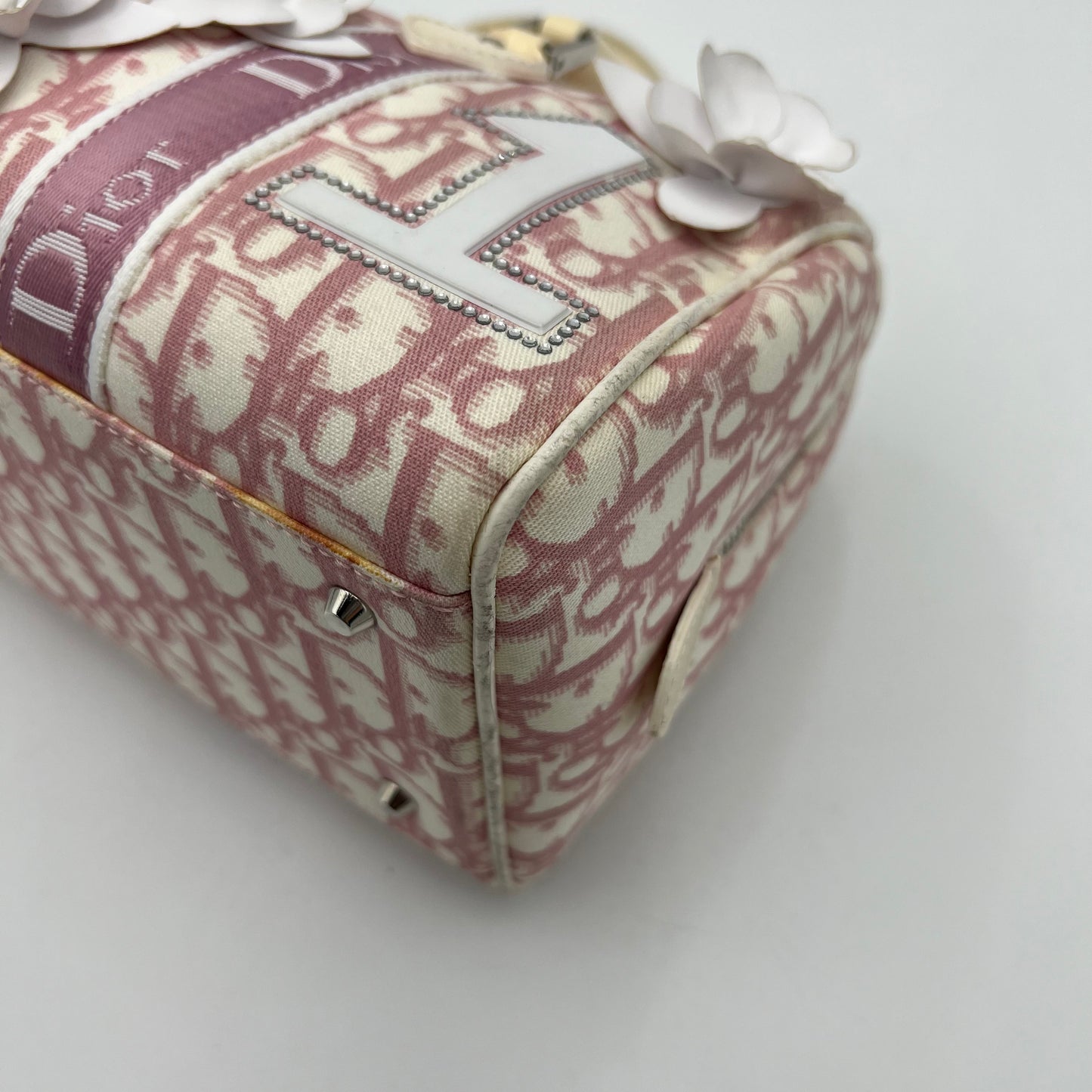 Christian Dior Pink Trotter Girly Boston Bag