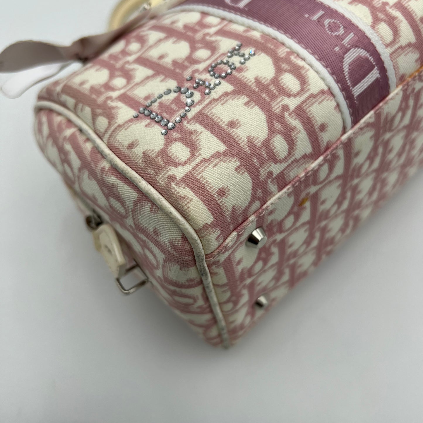 Christian Dior Pink Trotter Girly Boston Bag