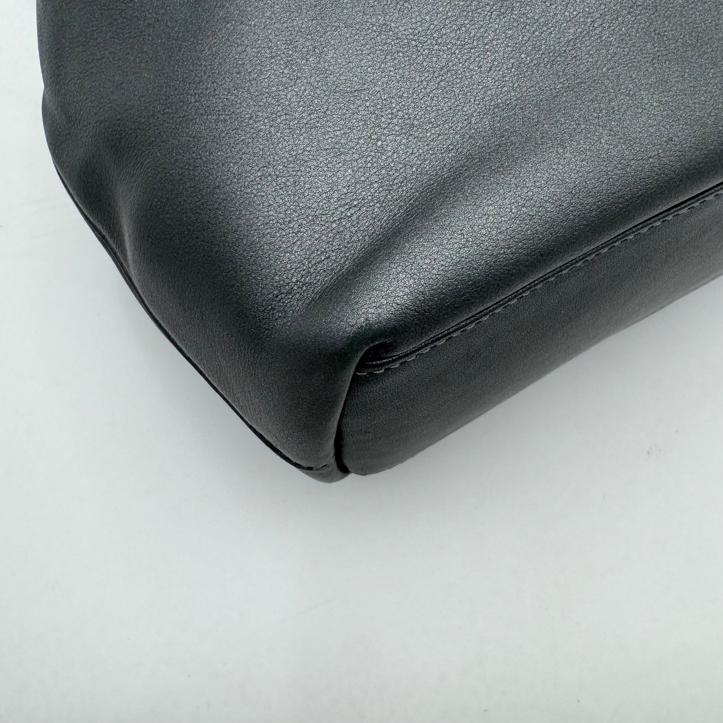 Christian Dior Gray Leather Malice Pearl Handbag