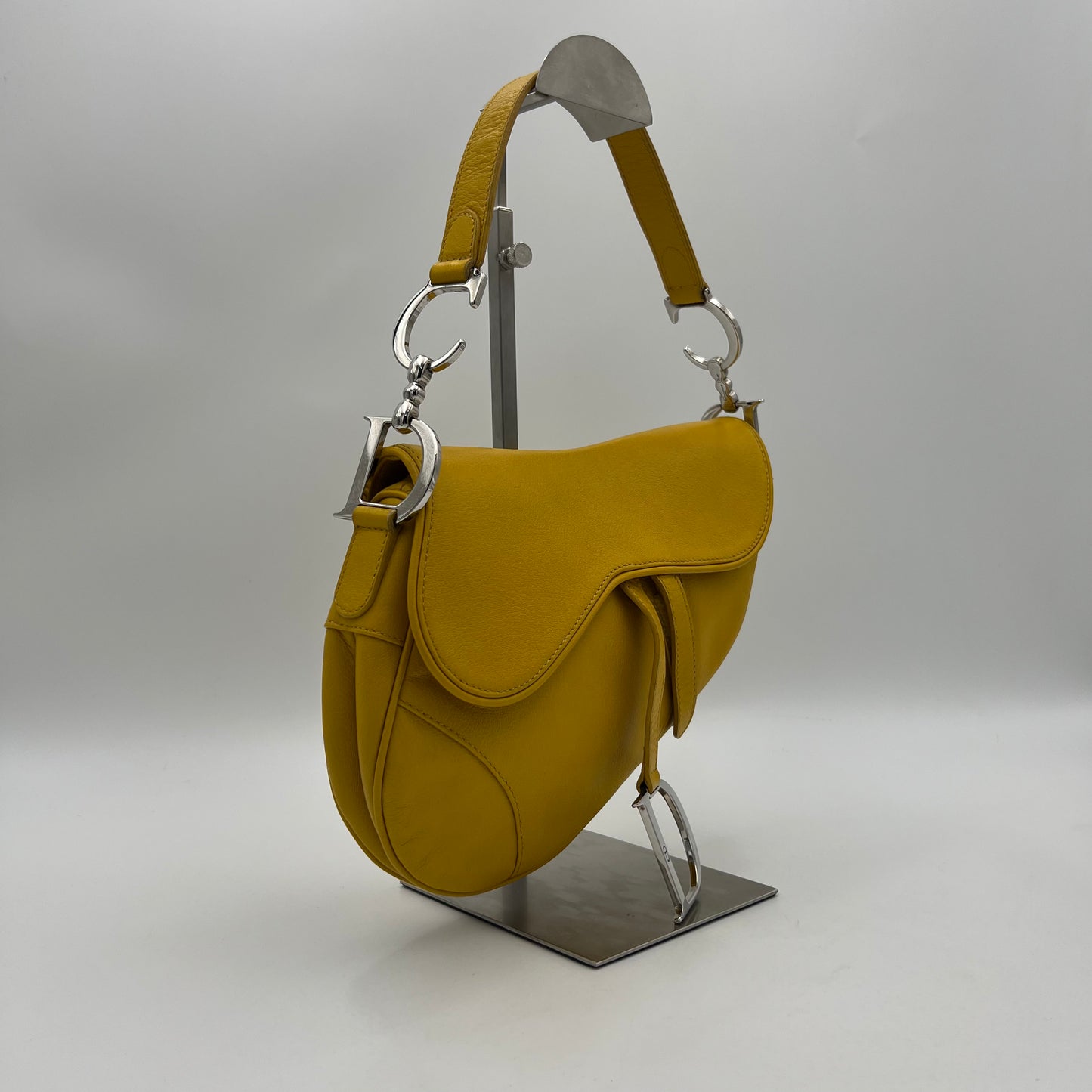 Christian Dior Yellow Leather Saddle SHW